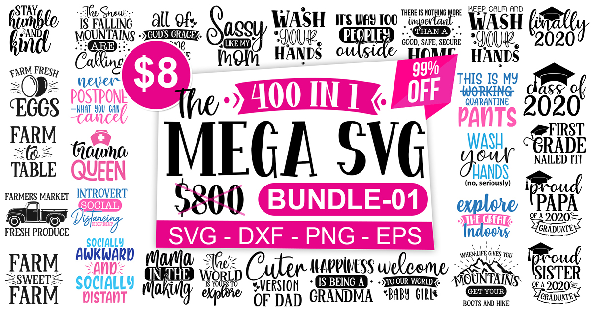 The Mega Craft Bundle Vol-1 Bundle · Creative Fabrica