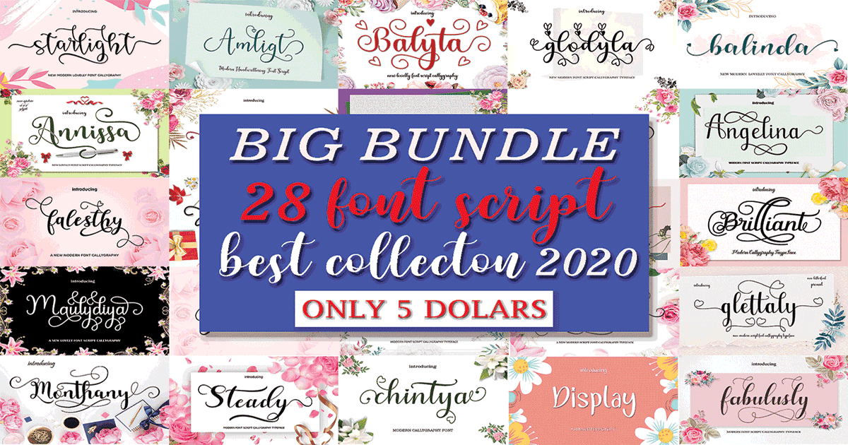 Big Font Bundle Bundle · Creative Fabrica