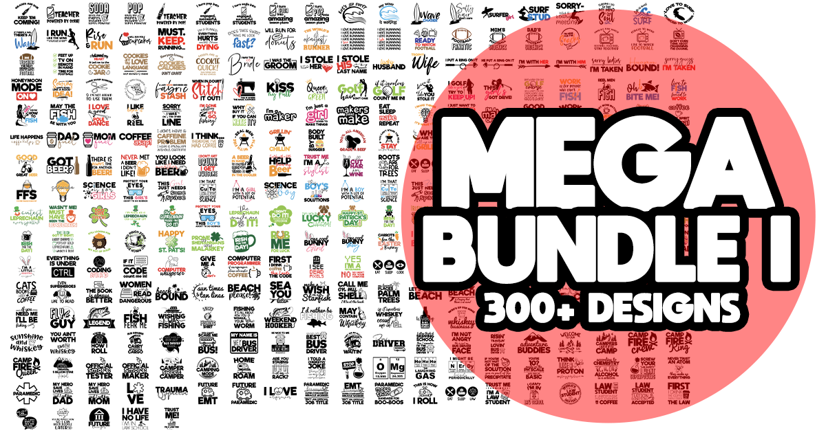 Mega Craft Bundle Vol. 1 Bundle · Creative Fabrica