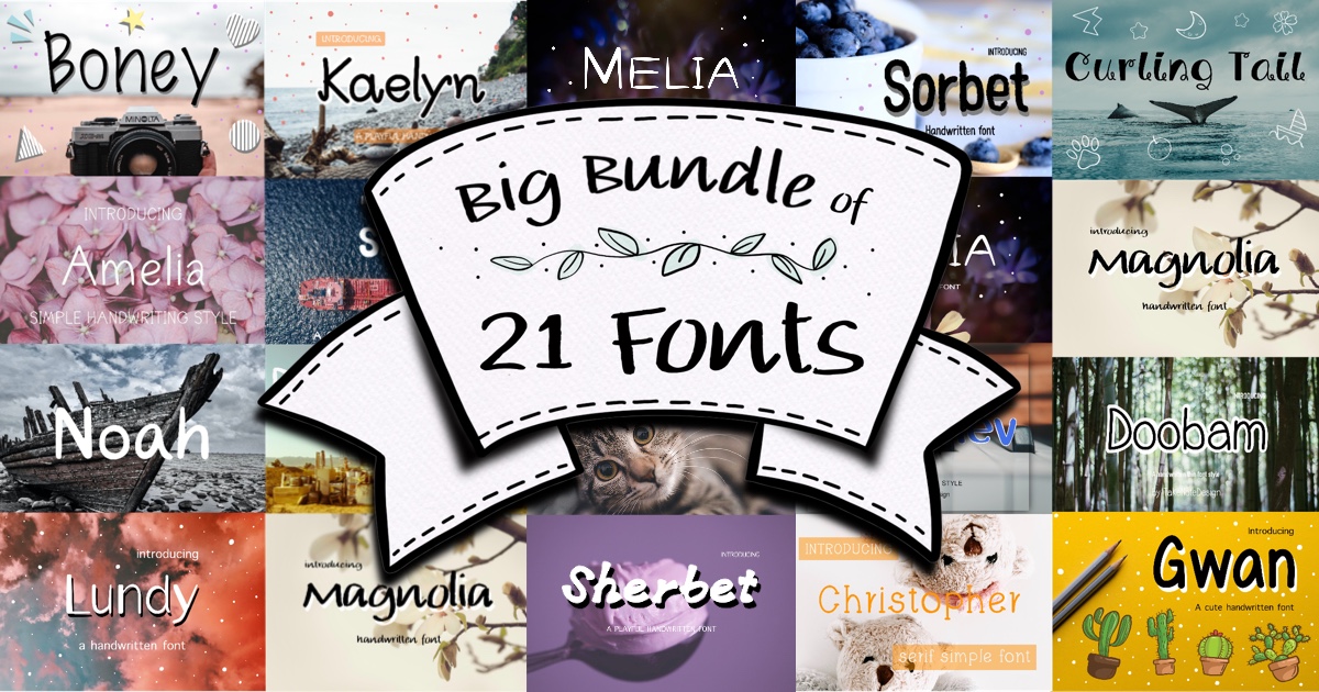 Big Fonts Bundle Bundle · Creative Fabrica