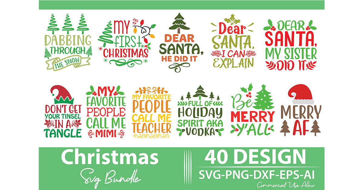 Christmas SVG Bundle Vol 3 Bundle · Creative Fabrica