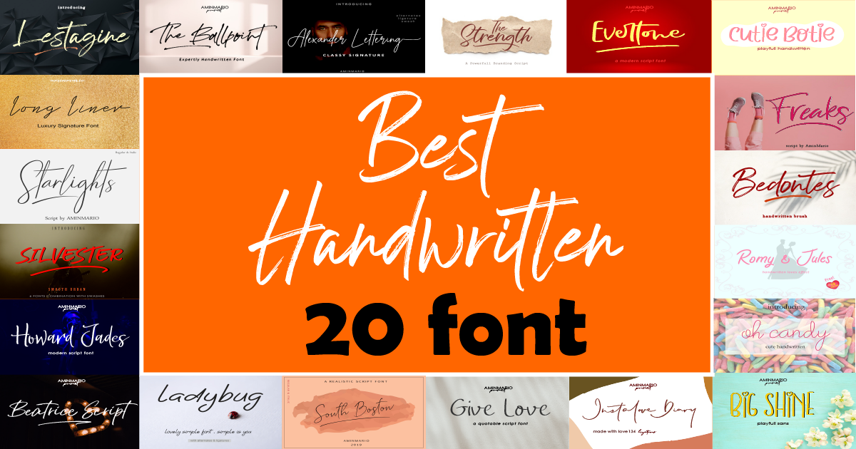 Best Handwritten Font Bundle Bundle · Creative Fabrica