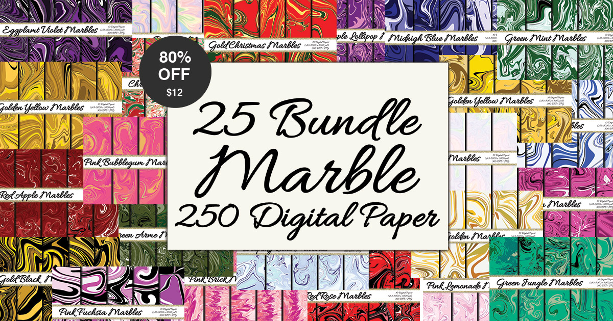 25 Marble Bundle Bundle · Creative Fabrica