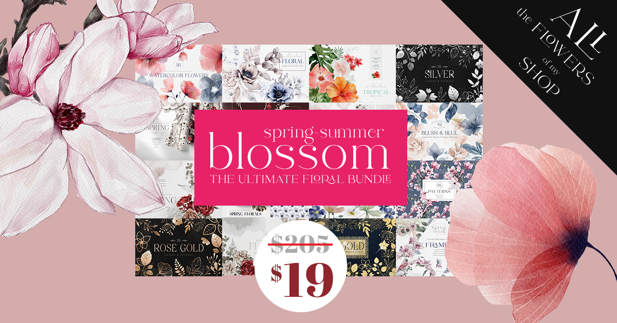 The Ultimate Floral Graphics Bundle Bundle · Creative Fabrica