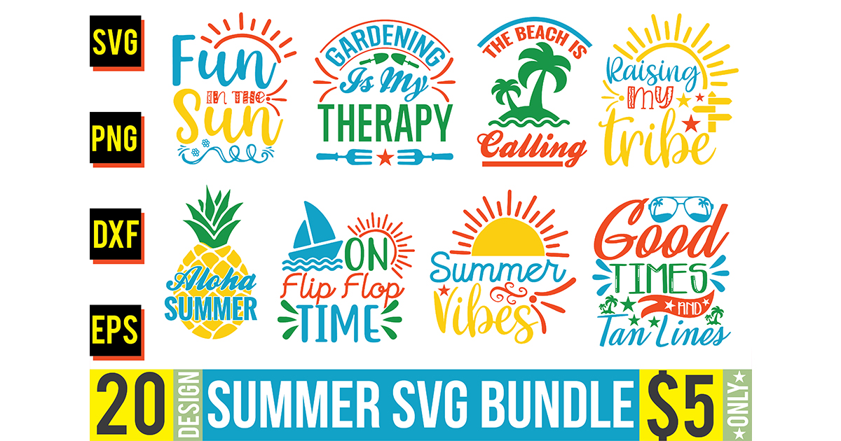 Summer Svg Bundle Bundle · Creative Fabrica 7874