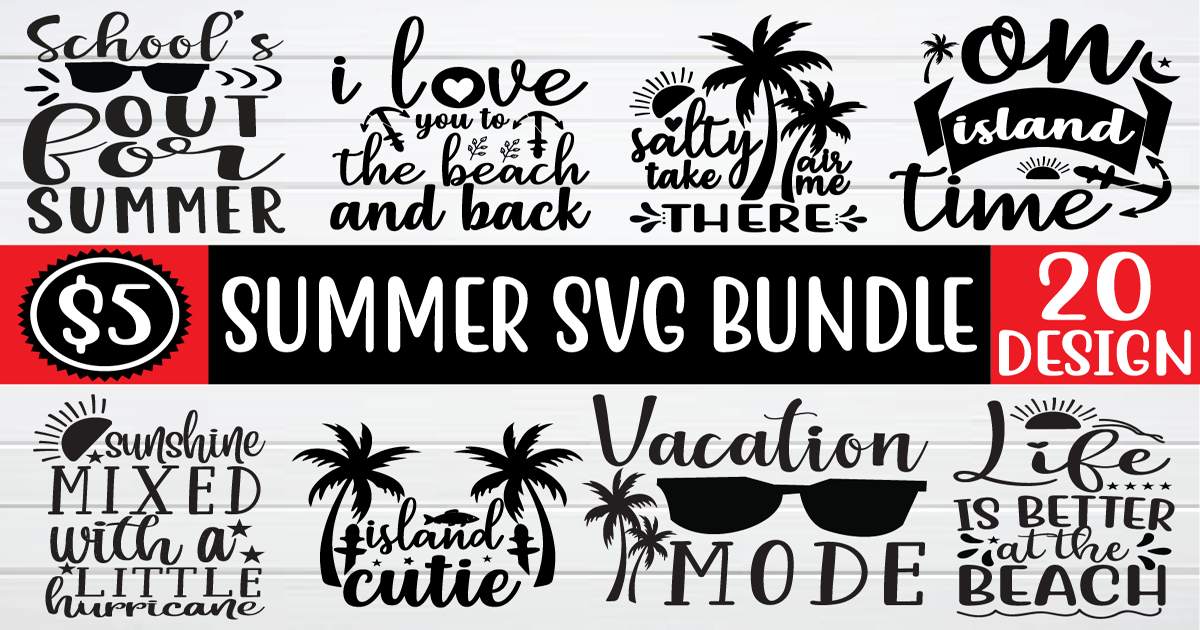 Summer Svg Bundle Bundle · Creative Fabrica 1109