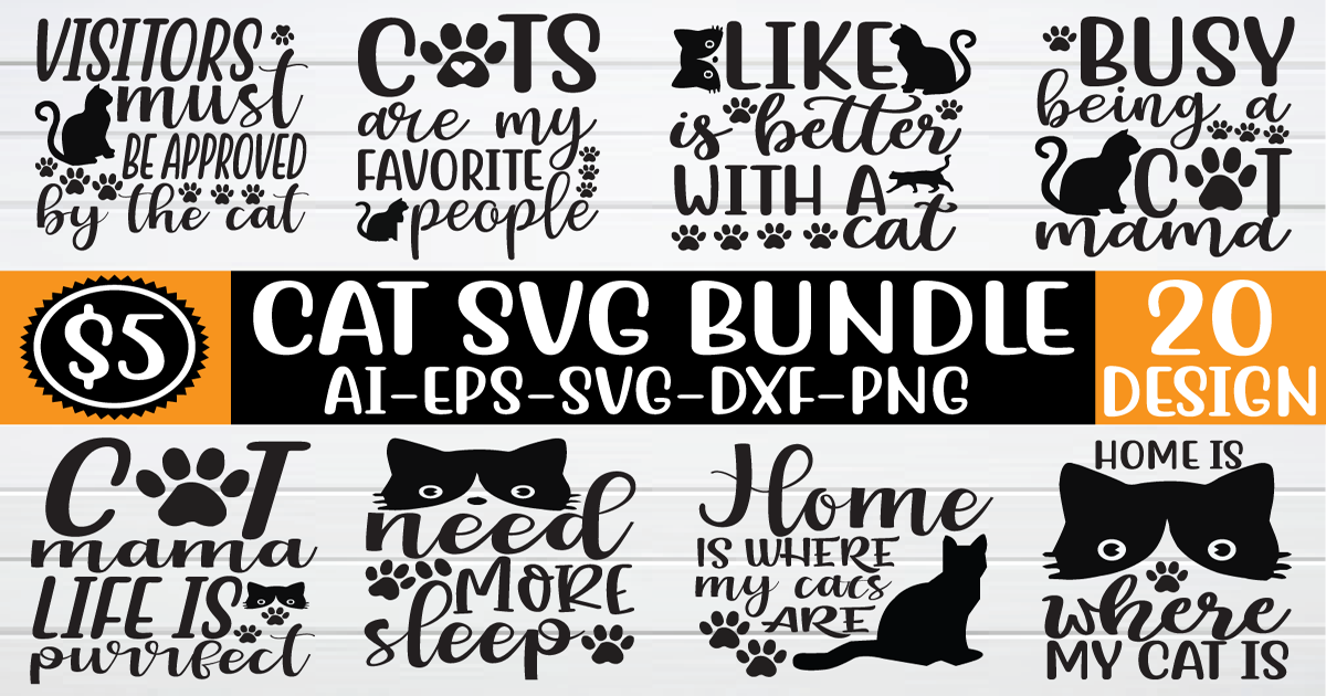 Cat SVG Bundle Bundle · Creative Fabrica