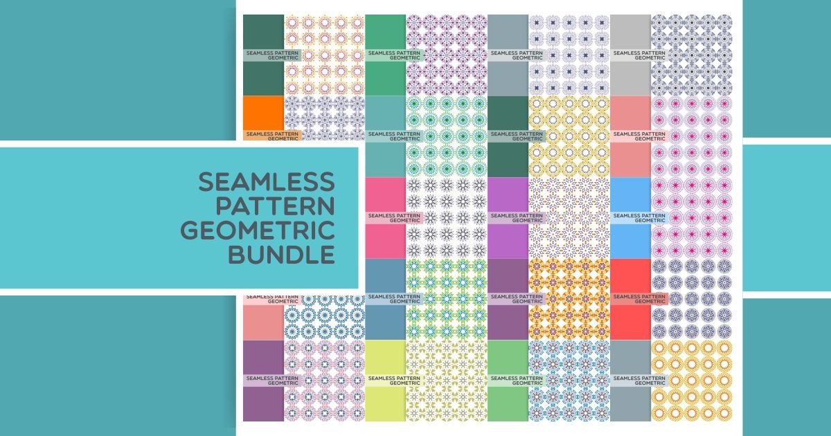 Seamless Pattern Geometric Bundle 11 Bundle · Creative Fabrica