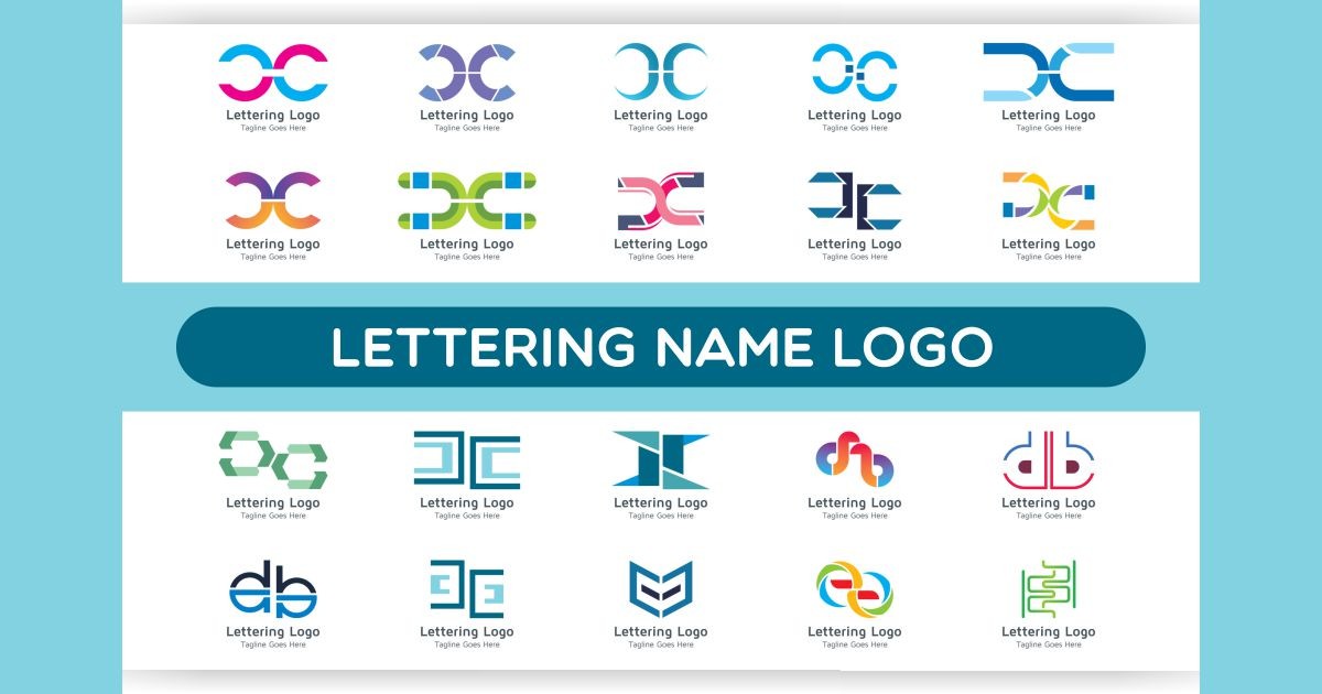 Lettering Name Logo Bundle #82 Bundle · Creative Fabrica