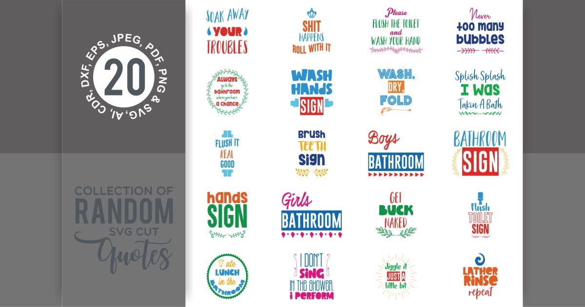 Collection of Random Quotes 95 Bundle · Creative Fabrica