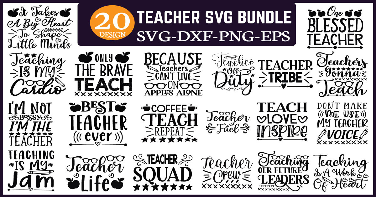 Teacher SVG Bundle Bundle · Creative Fabrica