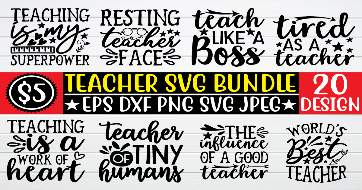 Teacher SVG Bundle Bundle · Creative Fabrica