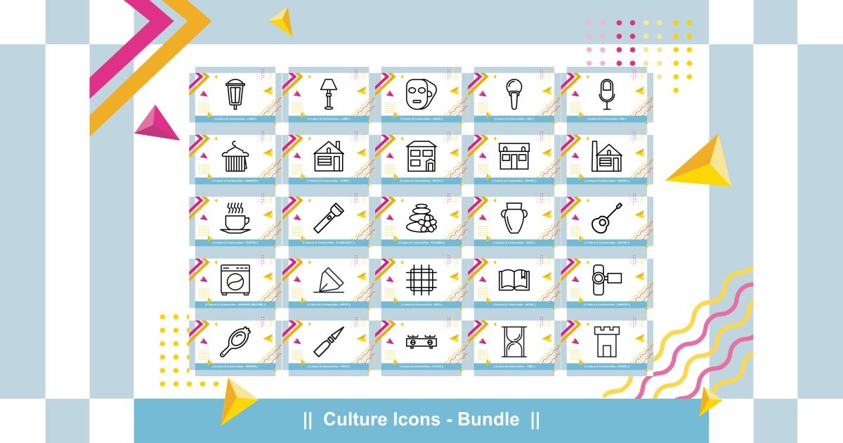 Culture Icons Bundle Bundle · Creative Fabrica