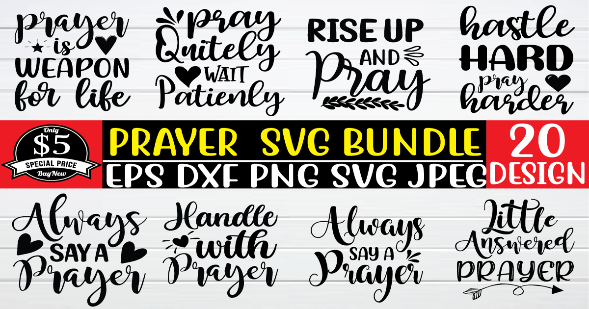 Prayer - Sticker SVG Cut file by Creative Fabrica Crafts · Creative Fabrica