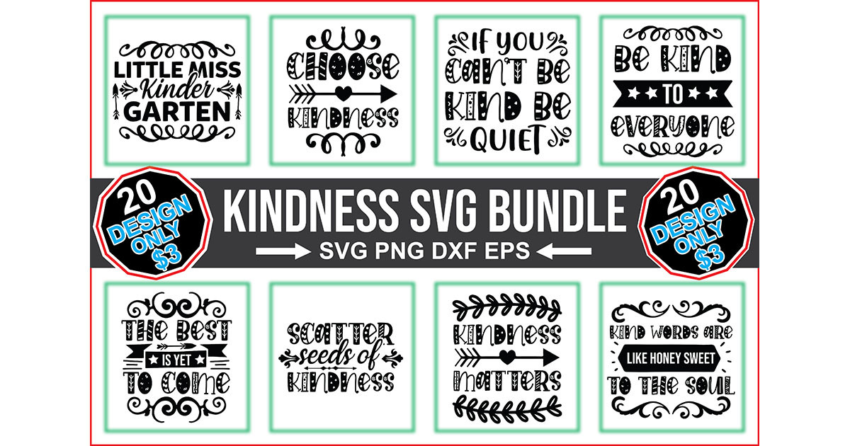 Kindness SVG Bundle Bundle · Creative Fabrica