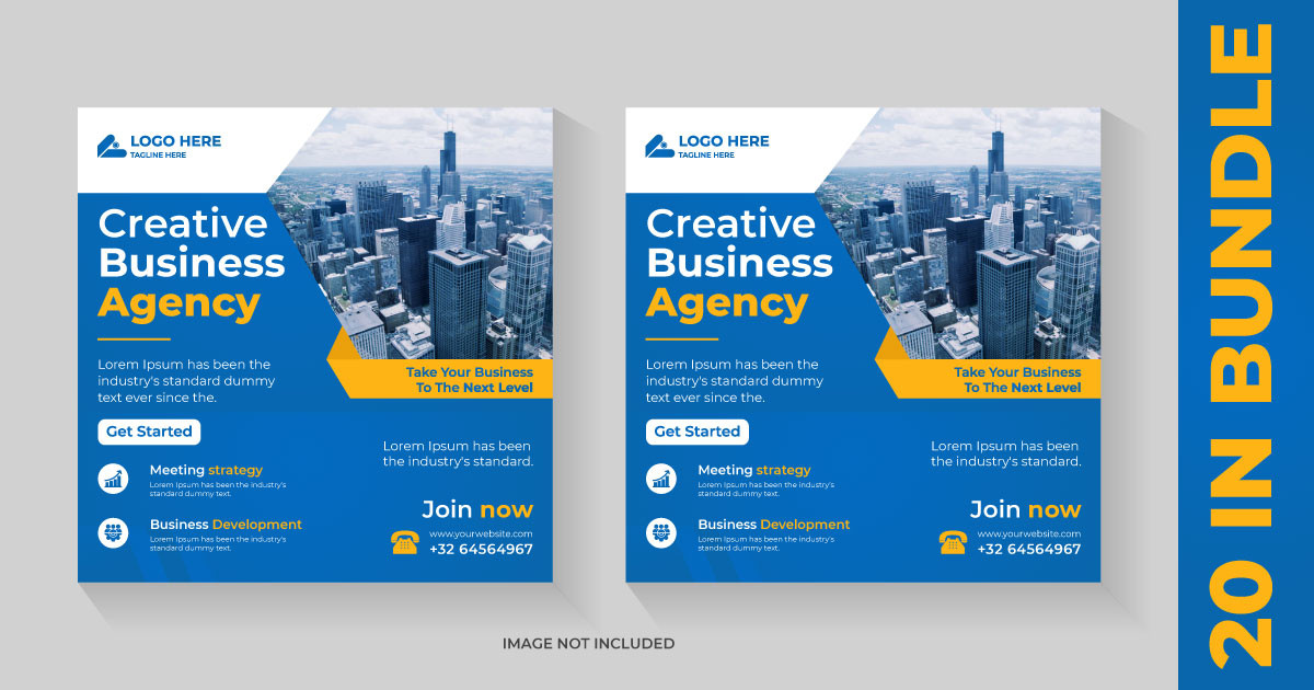 Line Post Bundle Social Media Post Bundle Bundle · Creative Fabrica