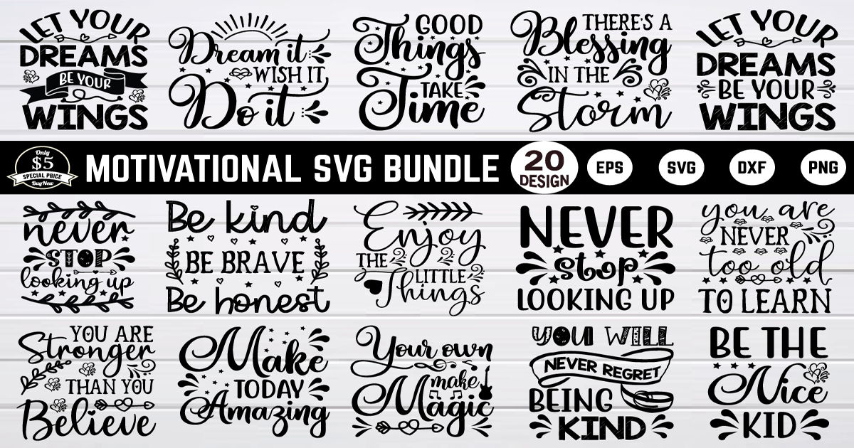 Inspirational Stickers SVG Bundle Bundle · Creative Fabrica