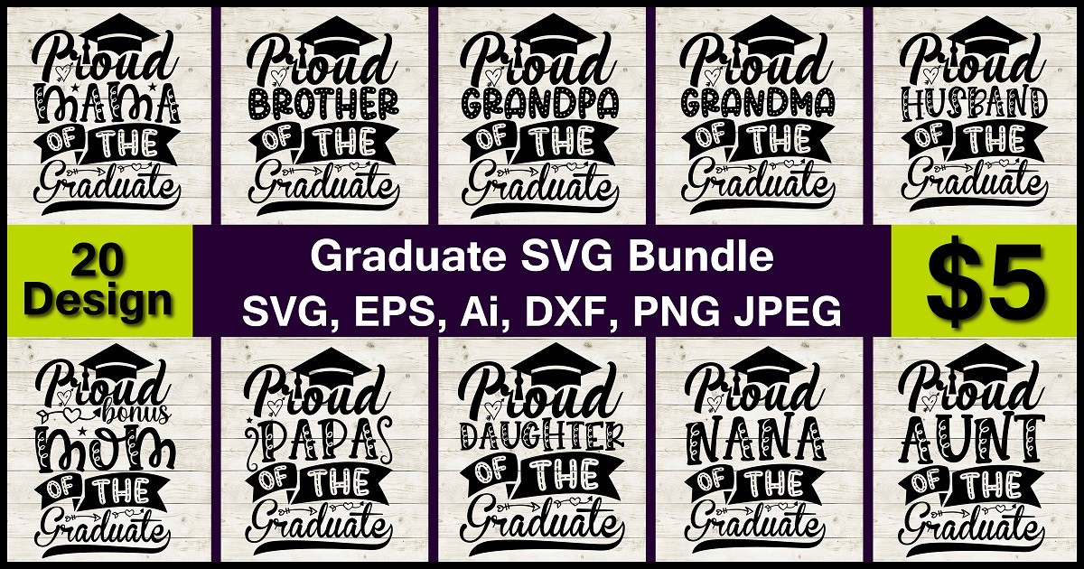 Graduate SVG Bundle Bundle · Creative Fabrica