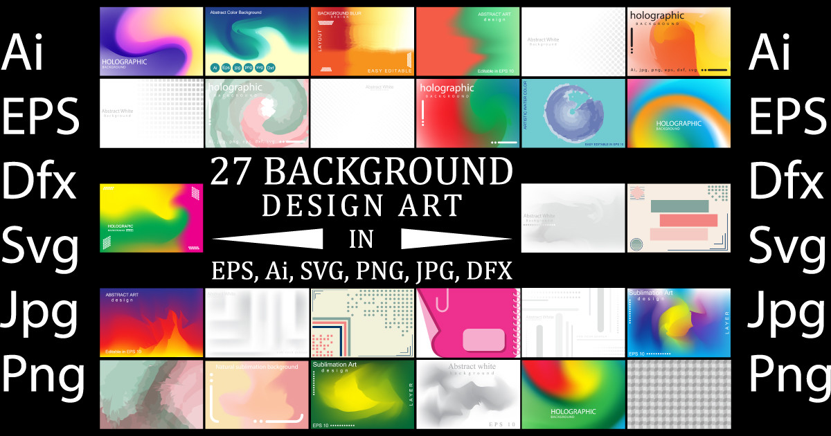 Background Design Pack Background Design Art Bundle Bundle · Creative Fabrica