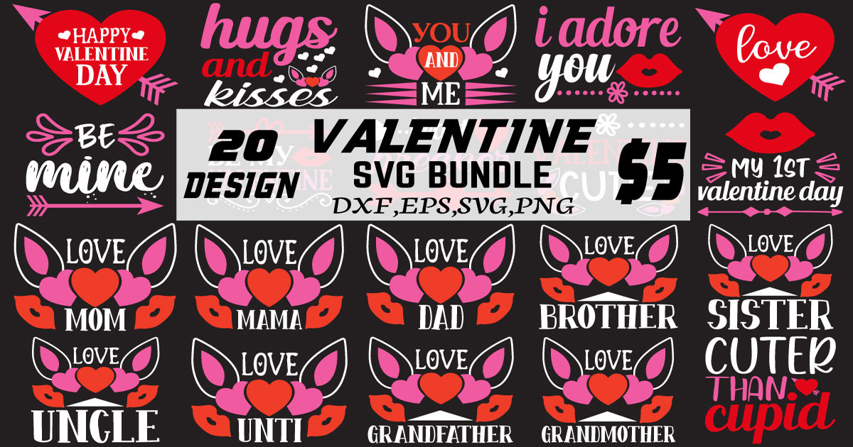 Valentine SVG Bundle Bundle · Creative Fabrica