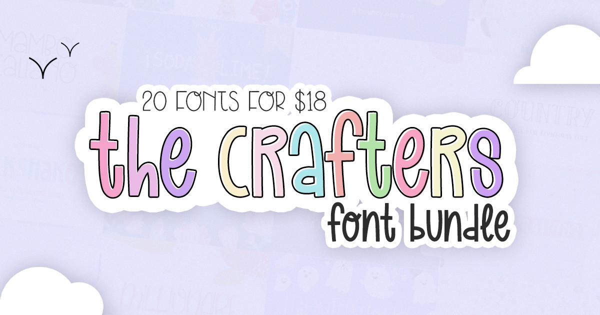 The Crafters Font Bundle - Vol.01 Bundle · Creative Fabrica