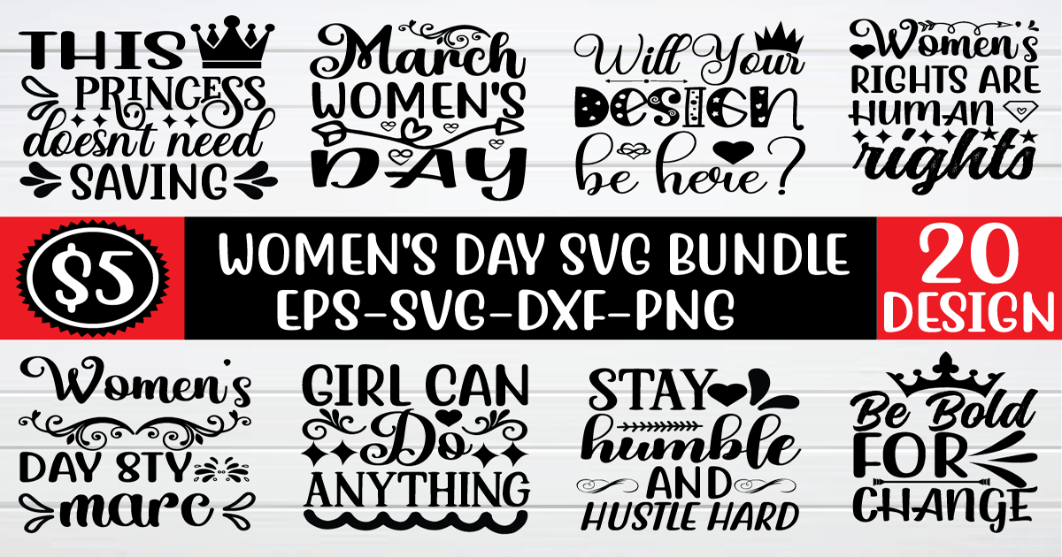 Women's Day SVG Bundle Bundle · Creative Fabrica