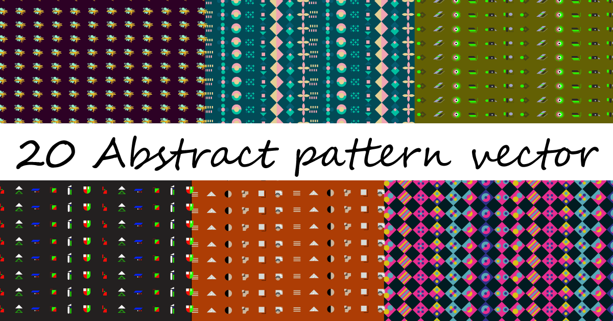Abstract Pattern Vector Bundle Bundle · Creative Fabrica
