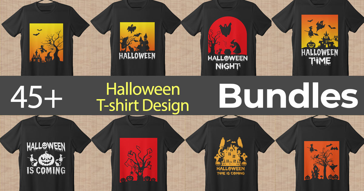 Mega Halloween T-Shirt Design Bundle Bundle · Creative Fabrica