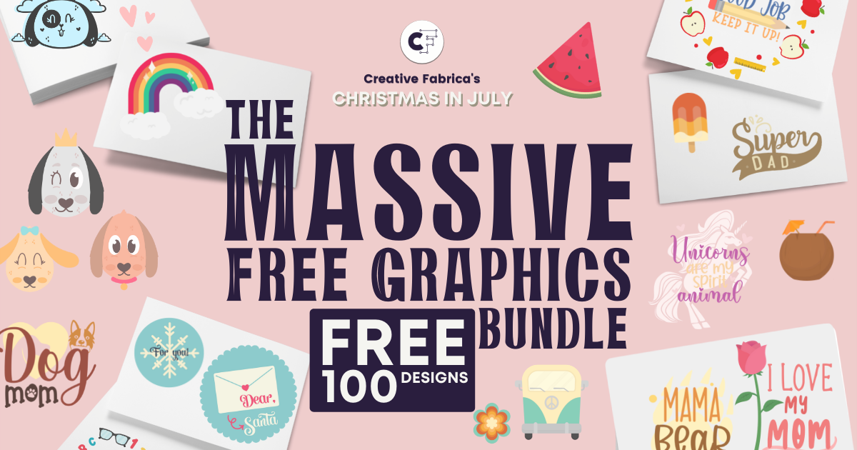 The Massive Free Graphics Bundle Bundle · Creative Fabrica