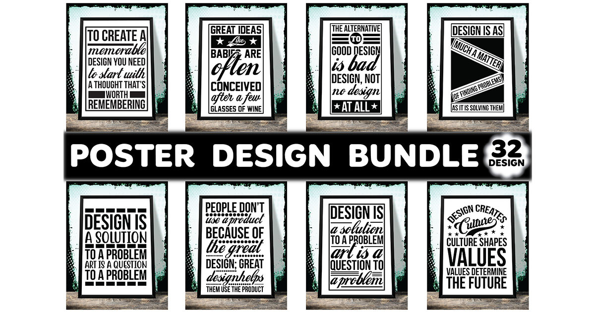 Poster Design Bundle Bundle · Creative Fabrica