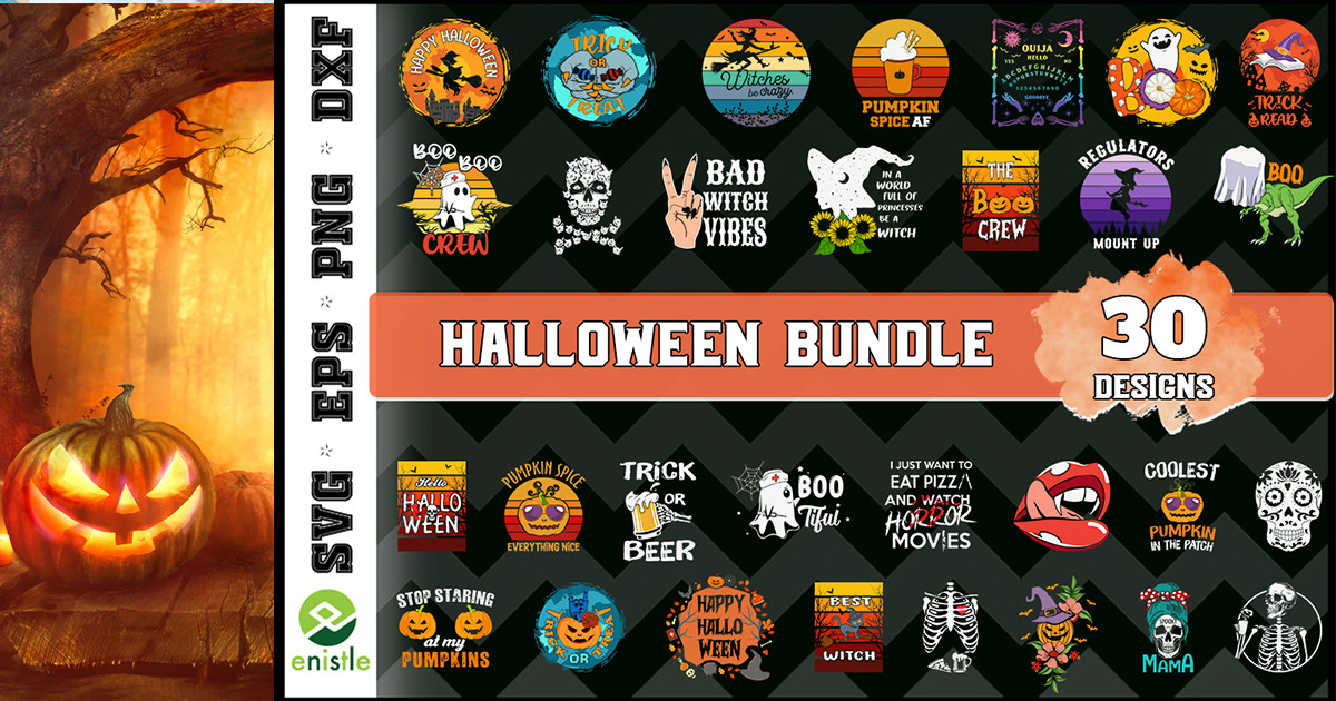 Halloween Graphic Bundle Part 1 Bundle · Creative Fabrica