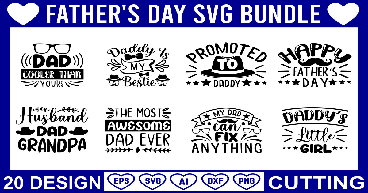 Fathers Day SVG Bundle Bundle · Creative Fabrica