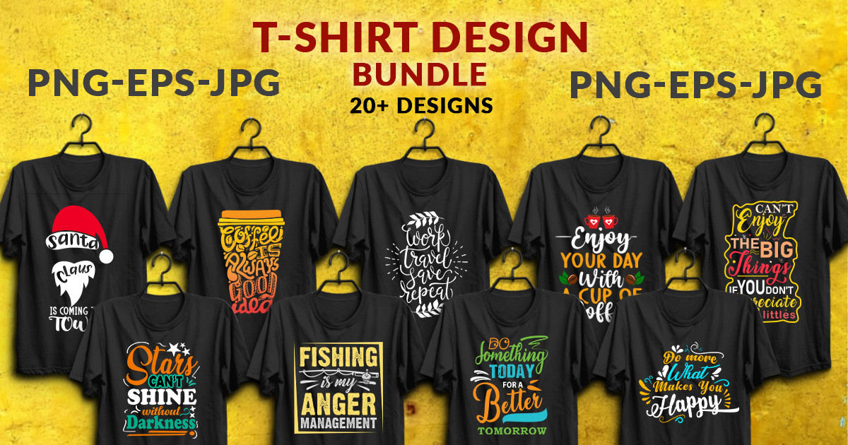 Typography T-Shirt Bundle Bundle · Creative Fabrica