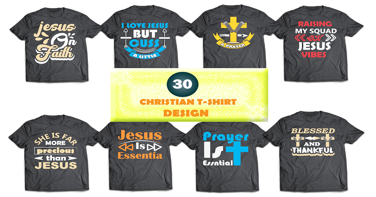 Christian T-Shirt Design Bundle Bundle · Creative Fabrica