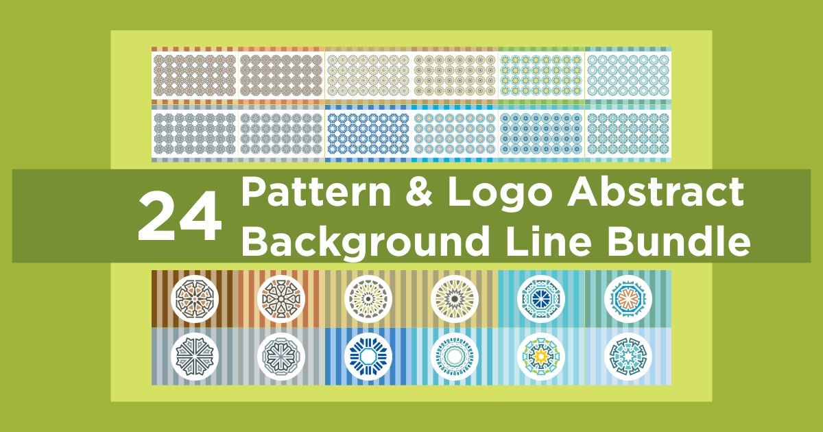 Pattern & Logo Abstract Background Line Bundle · Creative Fabrica