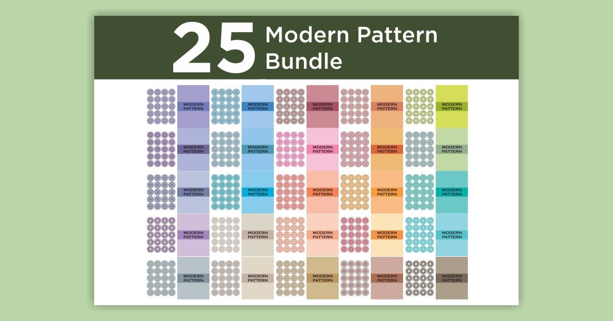 Modern Pattern Bundle 1 Bundle · Creative Fabrica