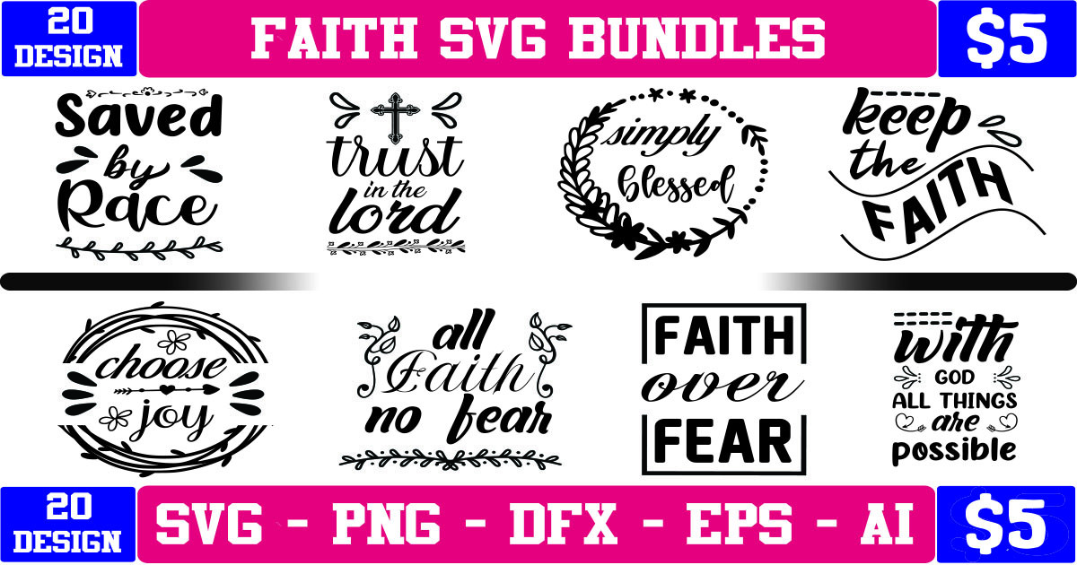 Faith SVG Bundle Bundle · Creative Fabrica