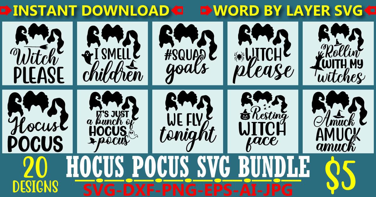 Hocus Pocus Svg Bundle Bundle · Creative Fabrica
