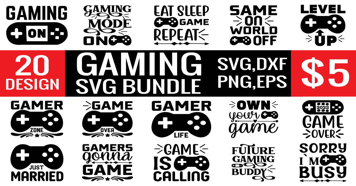 Gaming SVG Bundle Bundle · Creative Fabrica