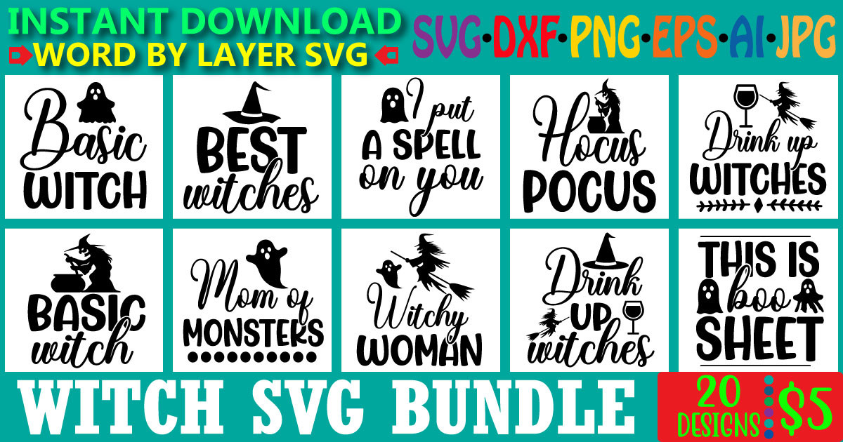 Witch SVG Bundle Bundle · Creative Fabrica