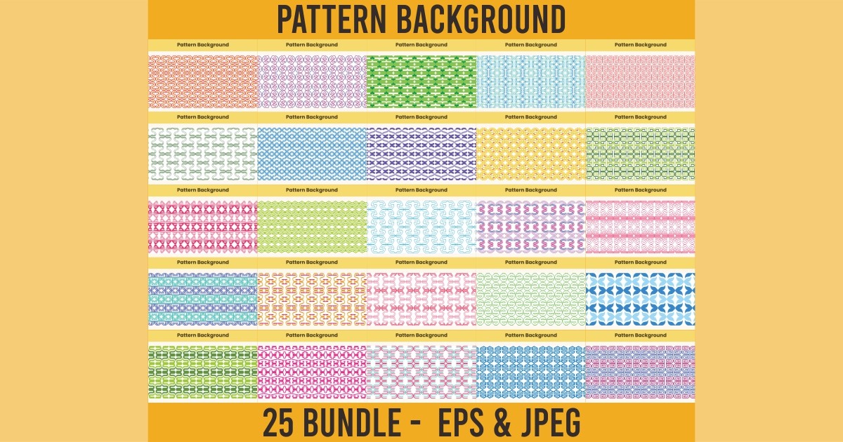 Pattern Seamless Background Bundle 1 Bundle · Creative Fabrica