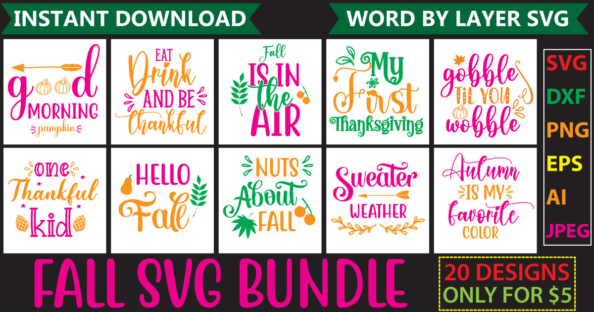 Fall SVG Bundle Bundle · Creative Fabrica