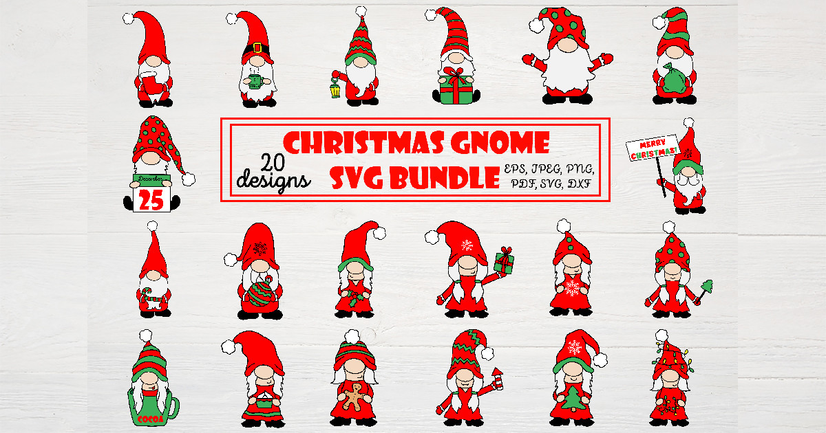 Christmas Gnome SVG Bundle Bundle · Creative Fabrica