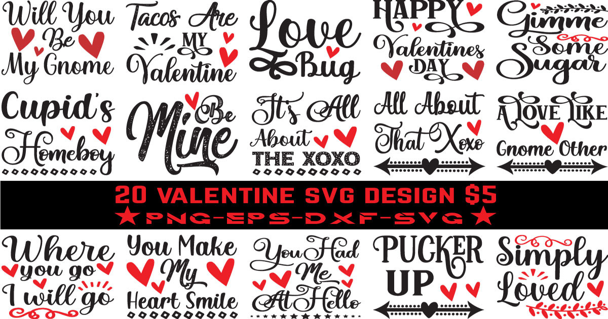 Valentine SVG Bundle Bundle · Creative Fabrica