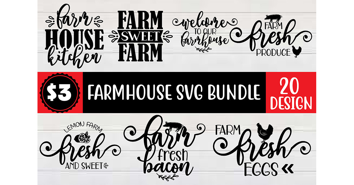 Farmhouse Design SVG Bundle Bundle · Creative Fabrica
