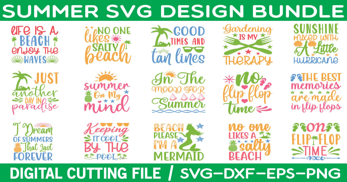 Summer SVG Design Bundle Bundle · Creative Fabrica