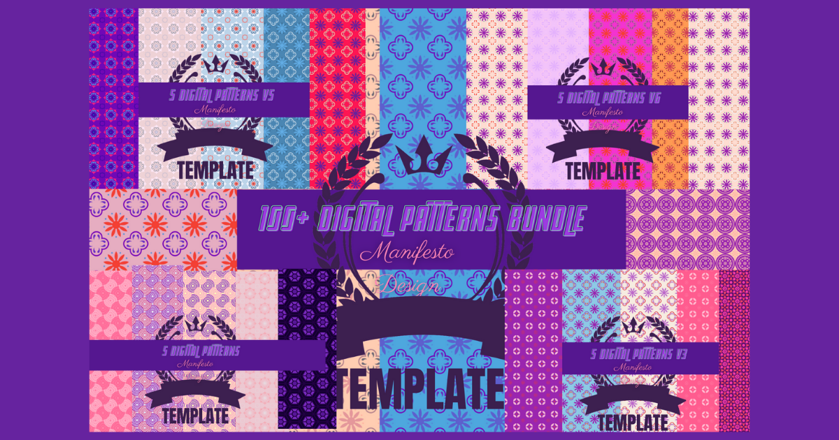 Digital Paper Pattern Bundle Bundle · Creative Fabrica