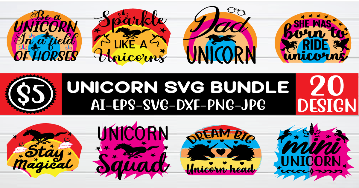 Unicorn SVG Bundle Bundle · Creative Fabrica
