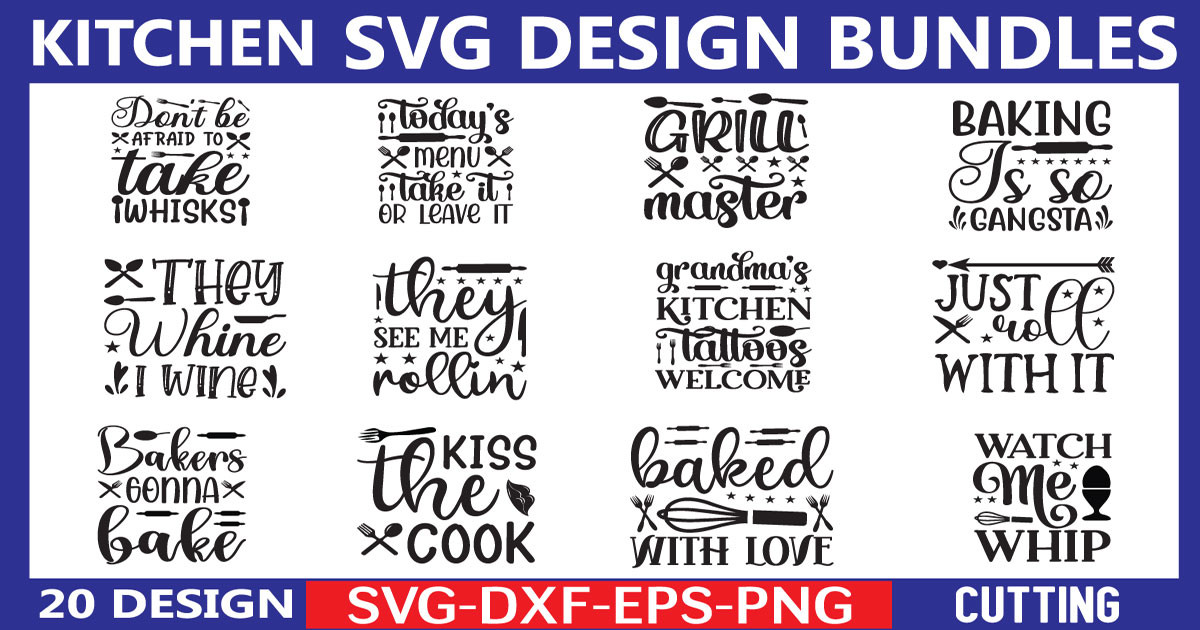 Kitchen SVG Design Bundle Bundle · Creative Fabrica