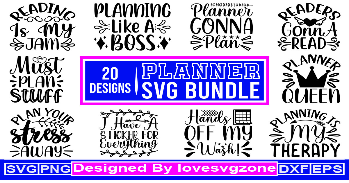 Svg Plan Example Planner SVG Bundle Vol 2 Bundle · Creative Fabrica